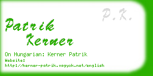 patrik kerner business card